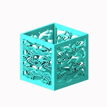 Bleistift Halter Unterstützung Escher Kunst Schreibtisch Design Vogel ave 3d print model - Mito3D
