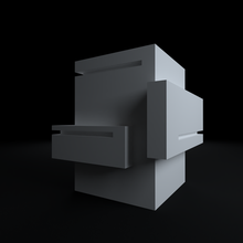 Bleistift Halter Unterstützung Blumentopf Architektur Kunst poly 3d print model - Mito3D