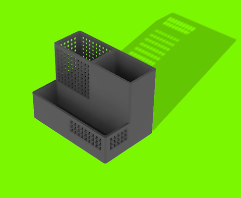 bleistift halter unterstützung 4 zuhause haus box stift mäppchen 3d print model - Mito3D