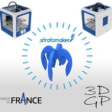 pencil holder 4 stratomaker logos various office useful deco 3d print model - Mito3D