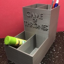 pencil holder game thrones case got home pencils potty office storage tv series dragon fantastic cup organiser 3d print model - Mito3D