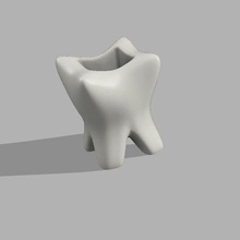 crayon titulaire soutien broyeur dents 3d print model - Mito3D