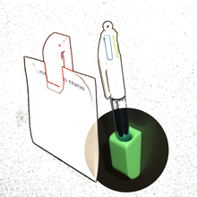 kalem Kulp destek mıknatıs porte pastel boya Avec buzdolabı stilo gadget 3d print model - Mito3D