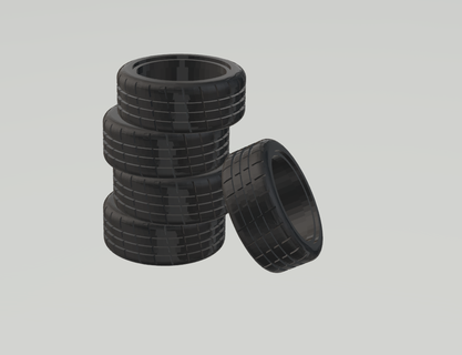 pencil holder tires Home accesories on the desk home formula 3d print model - Mito3D