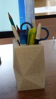 pencil honeycomb planter office civic center desk art pots gifts 3d print model - Mito3D