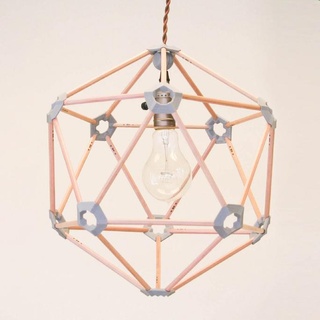 pencil icosahedral lamp shade 3d printing decor lampshade household 3d print model - Mito3D