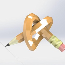 kalem düğüm Sanat 3d print model - Mito3D