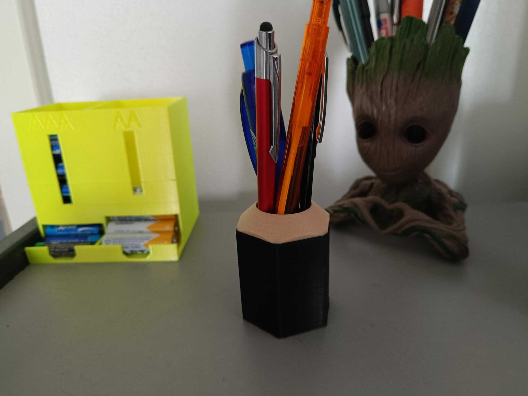 lápis caneta suporte escalável modelo caixa decoração pasta desenho animado 3D print model - Mito3D