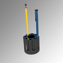 kalem pot ev tutucu neşter destek porte-crayons porte-neşter soutien sahibi bıçak 3d print model - Mito3D