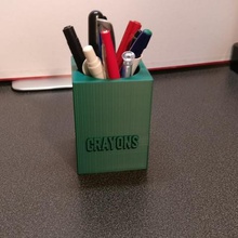 crayon pot gadget petit bureau 3d print model - Mito3D