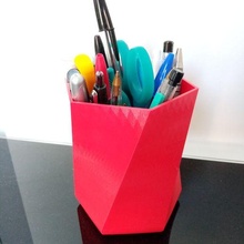 pencil pot gadget pen design 3d print model - Mito3D