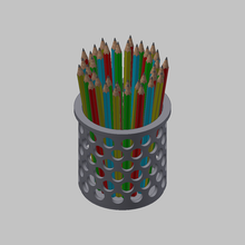 pencil pot pencils jar colors 3d print model - Mito3D