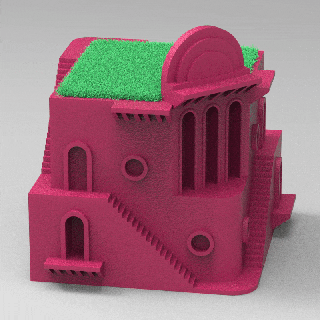 lápiz maceta arq arquitectura envase organizador jardinería origami facetado florero escalera ollas creador 3d print model - Mito3D