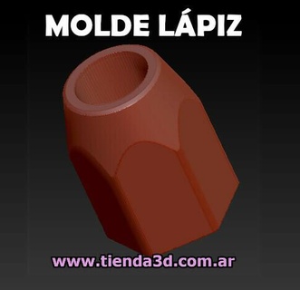 lápiz maceta molde 3d print model - Mito3D