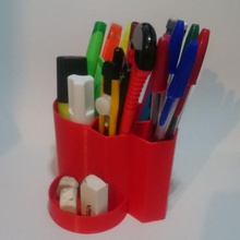 pencil pot practical design home office convenient 3d print model - Mito3D