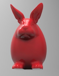 pencil pot rabbit cup competition pencils support object 3d print model - Mito3D