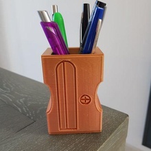 crayon taille décoration pot Bureau sdb 3d print model - Mito3D