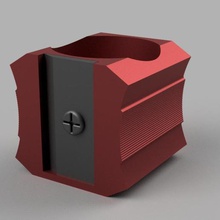pencil sharpener organizer home l pis pot pote organizador apontador desk 3d print model - Mito3D