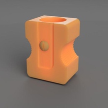 pencil sharpener pen penholder form house objects pens 3d print model - Mito3D