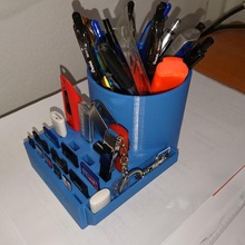 pencil usb key sd card holder home 3d print model - Mito3D