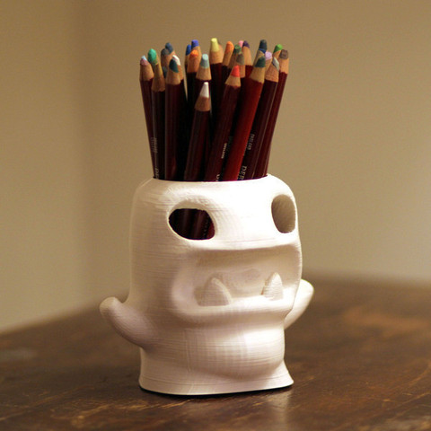 pencilpot monstre la maison 3D print model - Mito3D