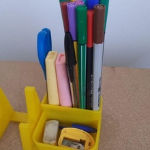 pencils organizers x3 organizer pens stand phone 3d print model - Mito3D