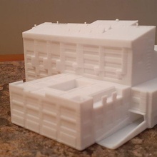 penco lirquen hospital art architecture model 3d print model - Mito3D