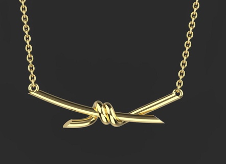 colgante pendiente pulsera tiffany oro anillo enlace cadena pendientes 3d print model - Mito3D