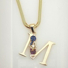 pendente collana gioielleria gioiello m lettera cuore madre giorno San Valentino 3d print model - Mito3D