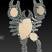 pendant jewelry gem silver printable brilliant white diamond anmil 3d print model - Mito3D