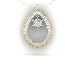 pendant jewelry circle free gold kids neckless valentine heart 3d print model - Mito3D