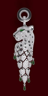 pendente braccialetto pantera panthera panter squillare orecchini 3d print model - Mito3D