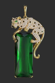 pendant bracelet panther pantera panthera panter ring pendant earrings  3d print model - Mito3D