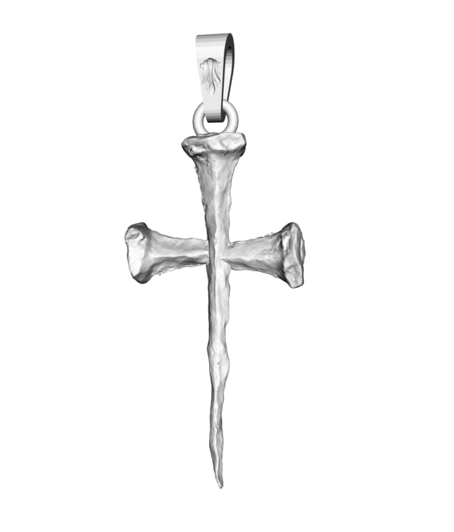 pendant - easter nail crucifix v3 3D print model - Mito3D