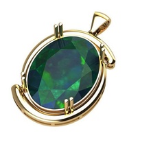 pingente 005 joalheria diamante anel Ringwithstone jóias prata ouro 3dprint moda imprimível colar pedra jóia 3d print model - Mito3D