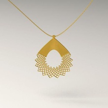 pendant 018 jewelry gold jewellery necklace silver eslimi jewel 3dprint printable 3d print model - Mito3D
