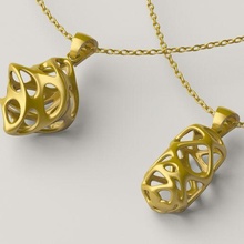 pendant 069 jewelry gold jewellery necklace silver jewel 3dprint printable 3dprinting fashion beauty art 3dmodel pattern 3d print model - Mito3D