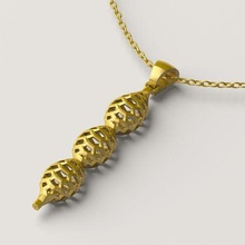 pendant 072 jewelry gold jewellery necklace silver jewel 3dprint printable 3dprinting fashion beauty pattern 3d print model - Mito3D