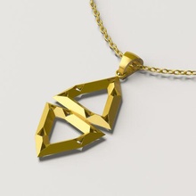 pendant 076 jewelry gold jewellery necklace silver jewel 3dprint printable 3dprinting fashion 3d print model - Mito3D