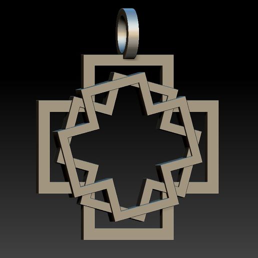 pendant cross jewelry stl jewellery free 3D print model - Mito3D