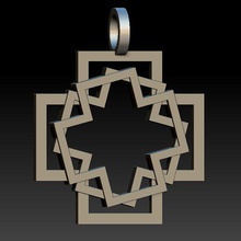 pendentif traverser bijoux stl libre 3d print model - Mito3D