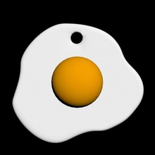 colgante de huevo plato la joyería hombre confianza gema 3d print model - Mito3D