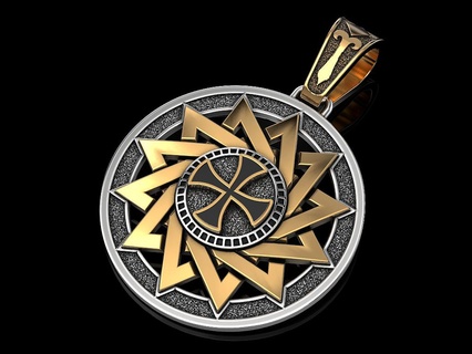 pendentif Erzgamma étoile bijoux impression 3dprinted imprimable conception bijou d'or mode or prototypage argent pendentifs 3d print model - Mito3D