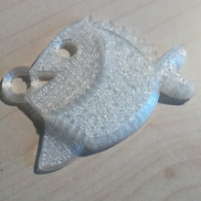 pendant fish keychain fashion 3d print model - Mito3D