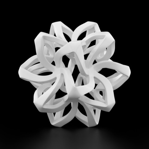 Anhänger Blume Schmuck 3D print model - Mito3D