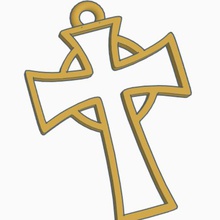 Halskette Form Kreuz Mode jesus Juwel Anhänger christian 3d print model - Mito3D