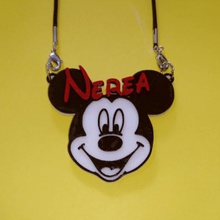 pendant nerea mickey various 2color 3dlittle mouse name given two color 3d print model - Mito3D