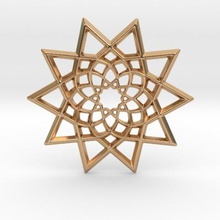 pendant order 10 jewelry pendulous fractal 3d print model - Mito3D