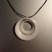 pendant original shape anycubic3d jewelry jewel white art 3d print model - Mito3D