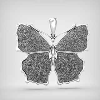 pendant p092 jewelry gold silver 3dmodel 3dprinting rhinoceros zbrush butterfly 3d print model - Mito3D